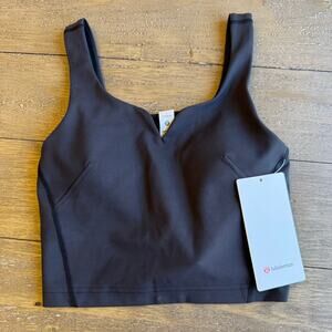 Lululemon NWT Women's Size 4 Wunder Train Tank Sweetheart Black B/C Cup $68